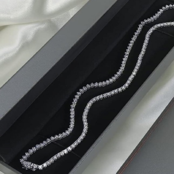 13 carat Diamond Tennis Necklace - Picture 6 of 12